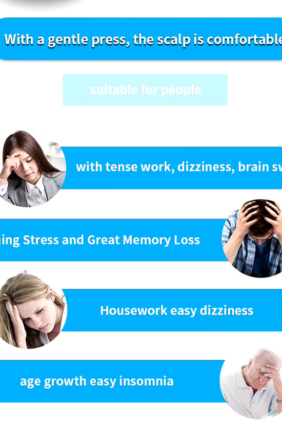 Waterproof Electric Head Massager Wireless