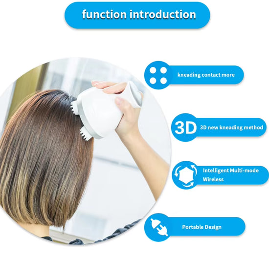 Waterproof Electric Head Massager Wireless