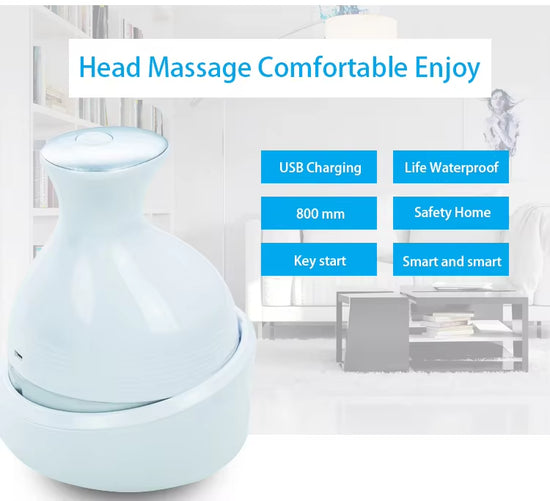 Waterproof Electric Head Massager Wireless