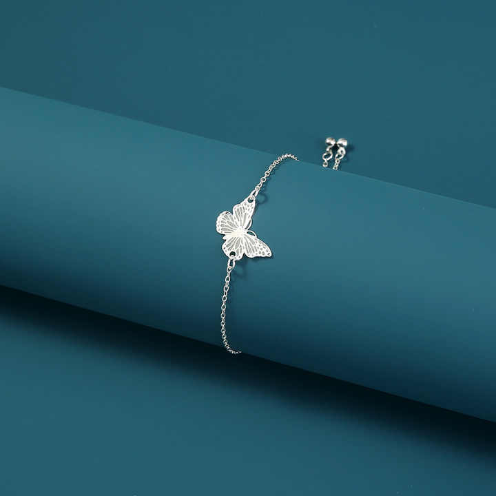 Butterfly Glowing Sterling Silver Necklace (PACK OF 2)