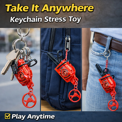 Mini Chainsaw Keychain – Realistic Sound