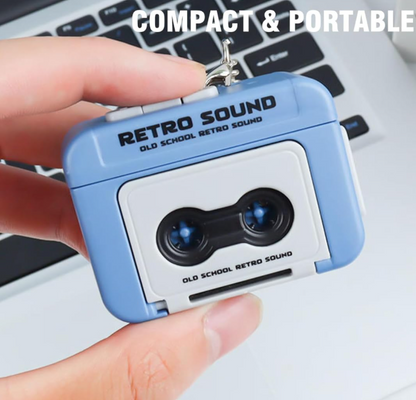 Retro Mini Voice Recorder Keychain ⭐⭐