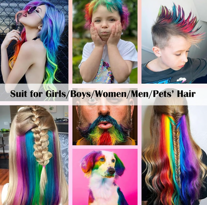 Hair Chalk Comb Temporary Hair Color Dye + (Free Gift)