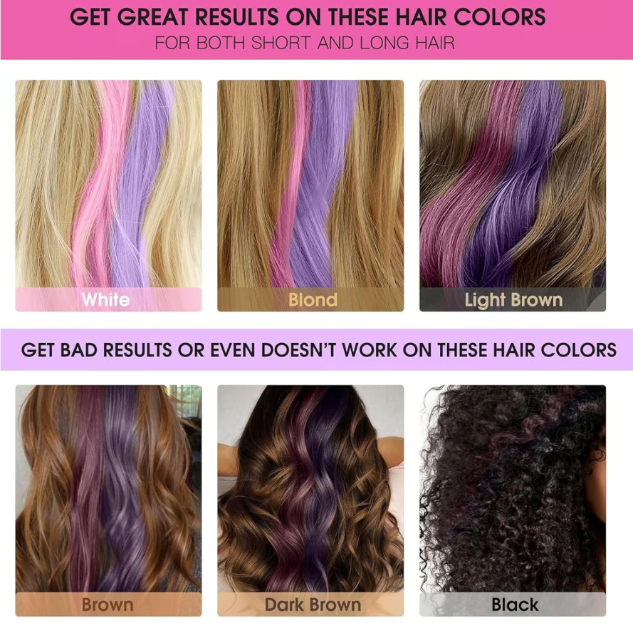 Hair Chalk Comb Temporary Hair Color Dye + (Free Gift)