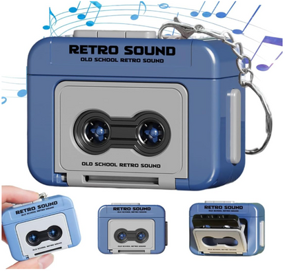 Retro Mini Voice Recorder Keychain ⭐⭐
