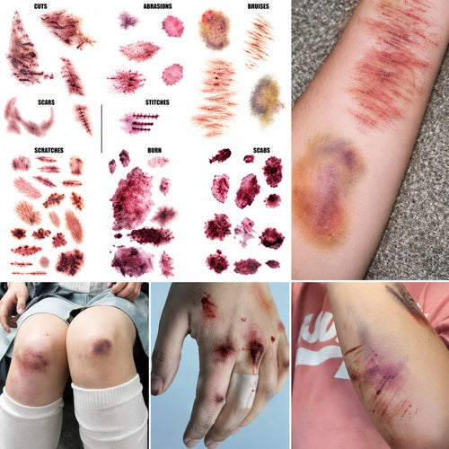 🩸 Realistic Fake Wound Temporary Tattoo Stickers