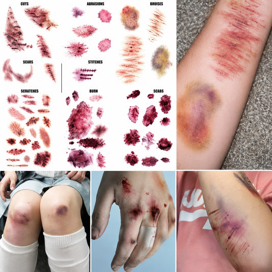 🩸 Realistic Fake Wound Temporary Tattoo Stickers