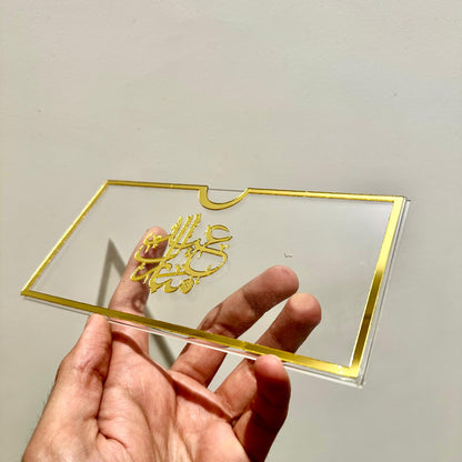 Acrylic Eidi Envelopes – Eid Mubarak Gift