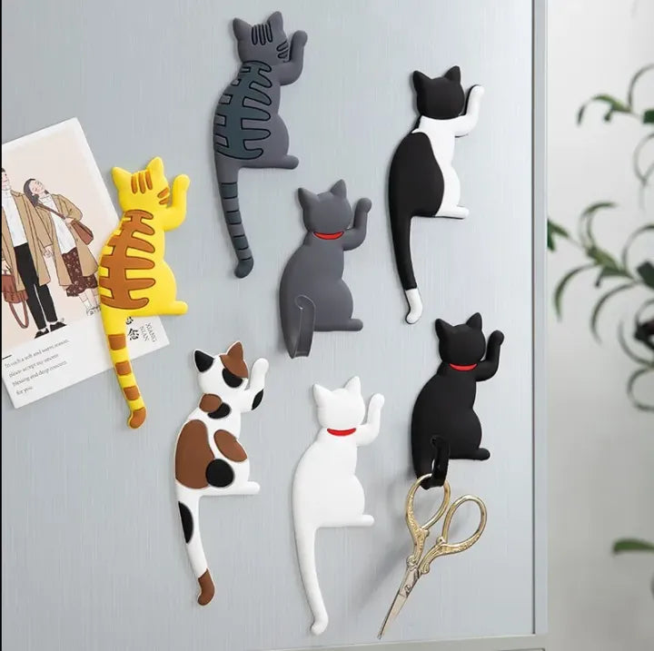 🐱🧲 Cat Design Adhesive Custom Fridge Magnet ✨