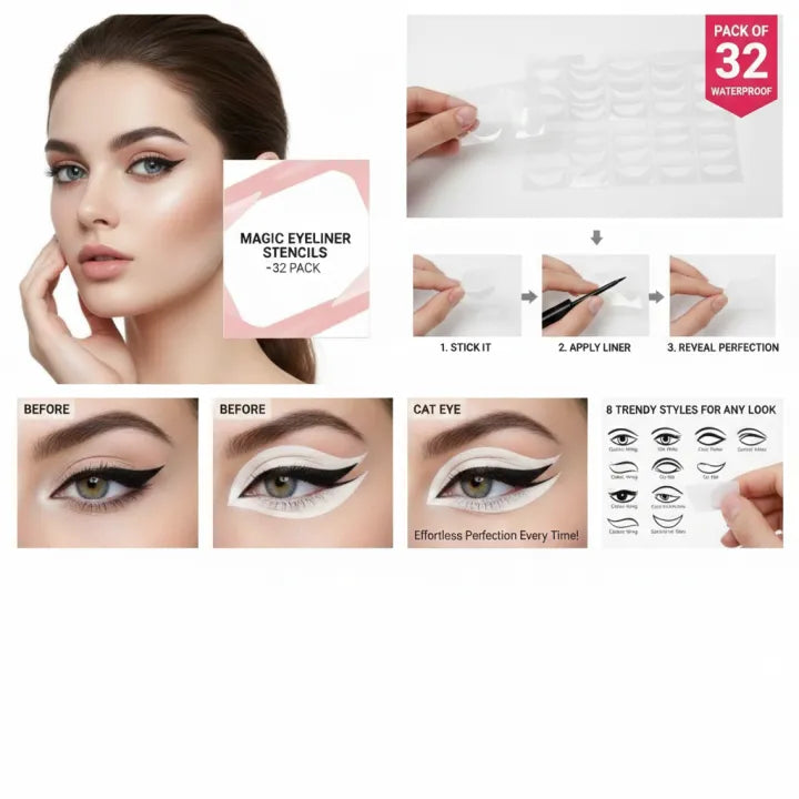 Eyeliner Stencil Stickers