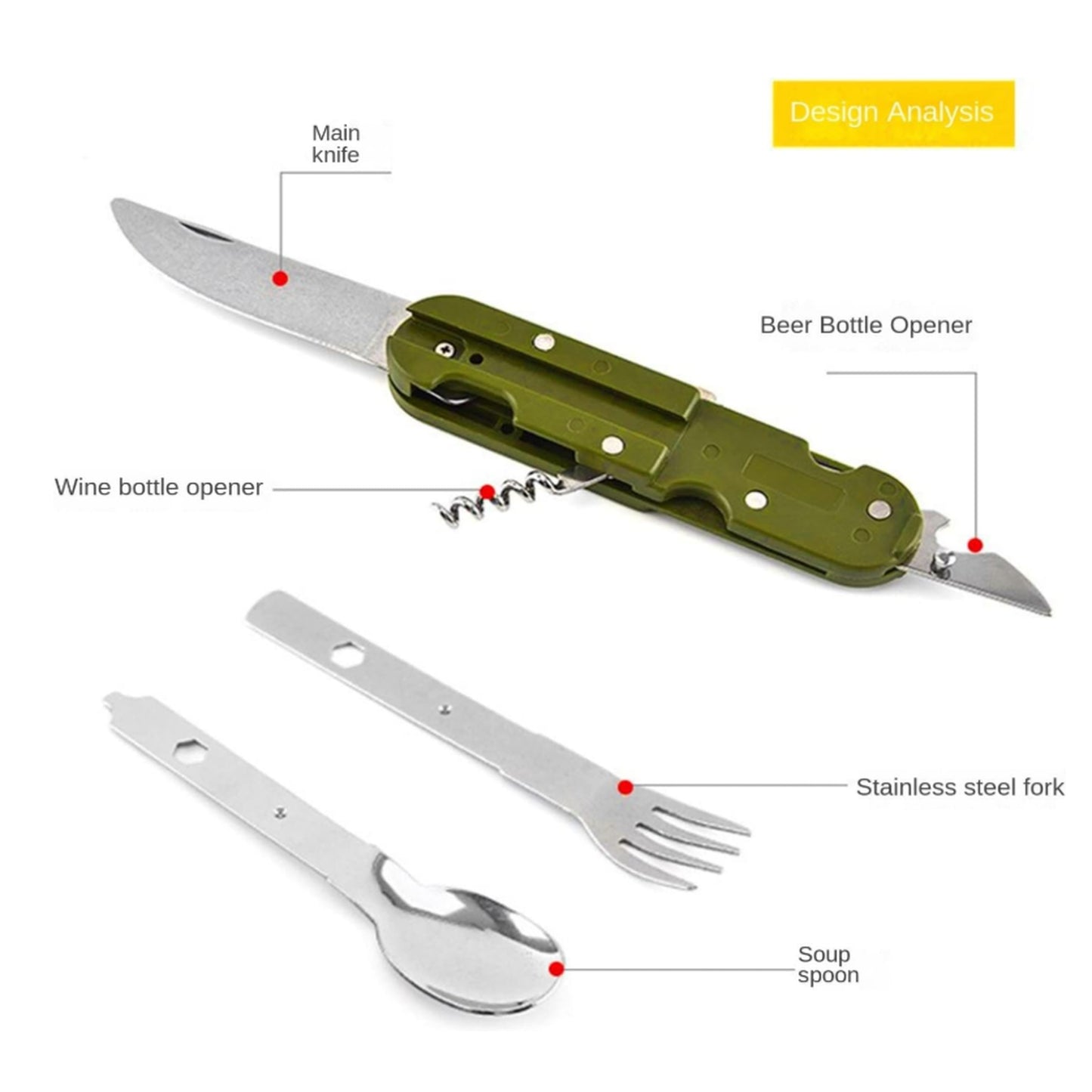 🥇 7-in-1 Camping Utensil Set ⭐