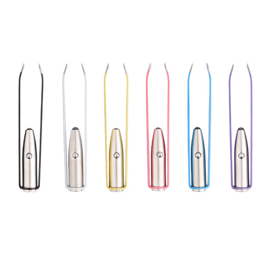 GlowGrip LED Eyelash & Brow Tweezers