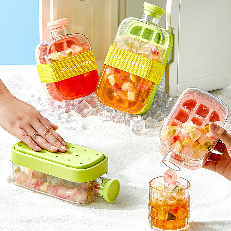 4-in-1 Ice Cube Maker with Storage Container