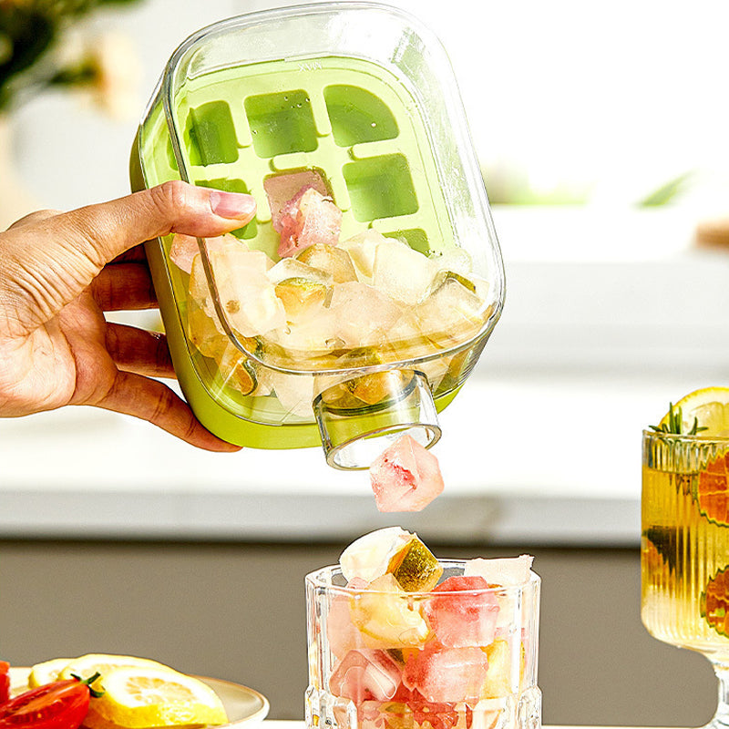 4-in-1 Ice Cube Maker with Storage Container