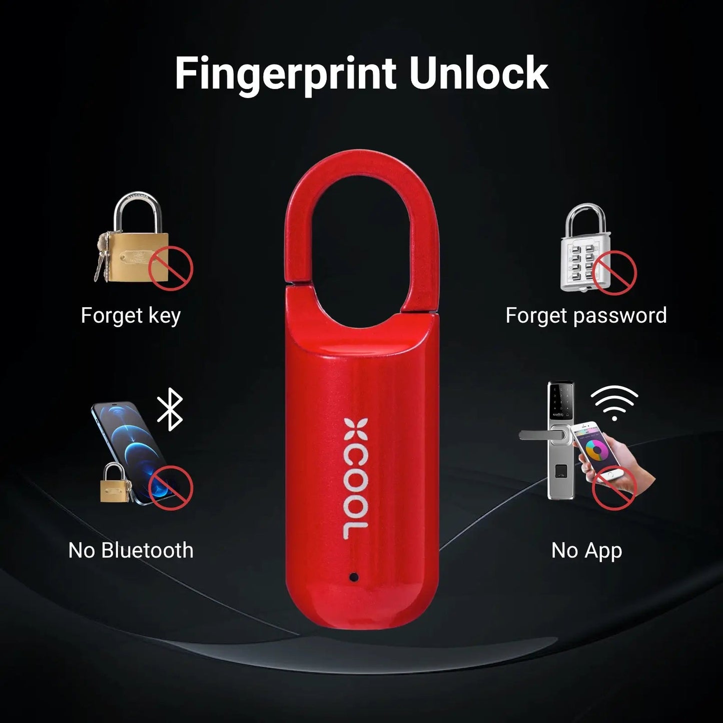 Touch Lock™ Mini Smart Fingerprint Padlock