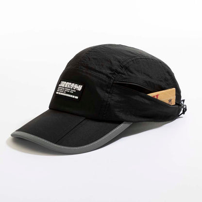 Foldable Camper Cap With Pocket // Black