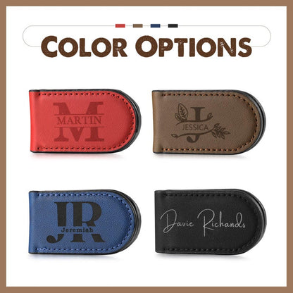 Premium Leather Money Clip Wallet