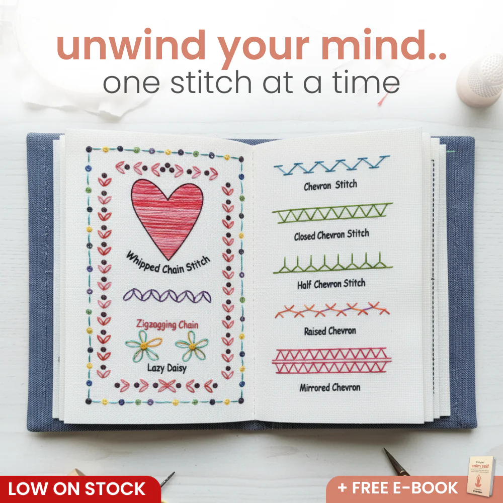 Embroidery Book with 143 different stitches