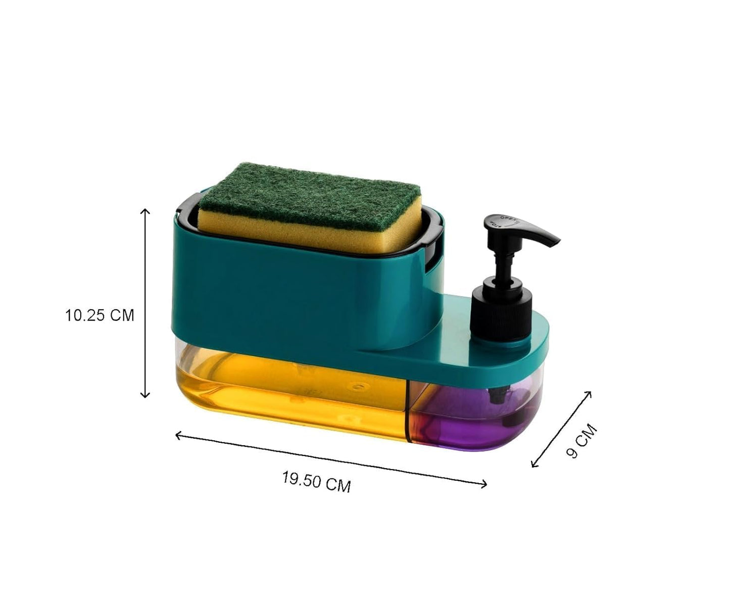 Premium 3-in-1 Kitchen Soap Dispenser Organizer