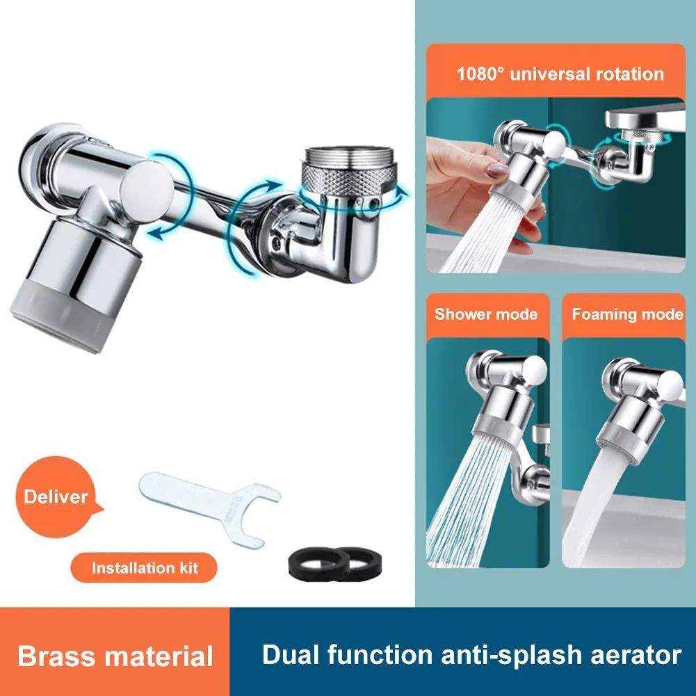 🥈 AquaFlex 1080° Faucet Extender