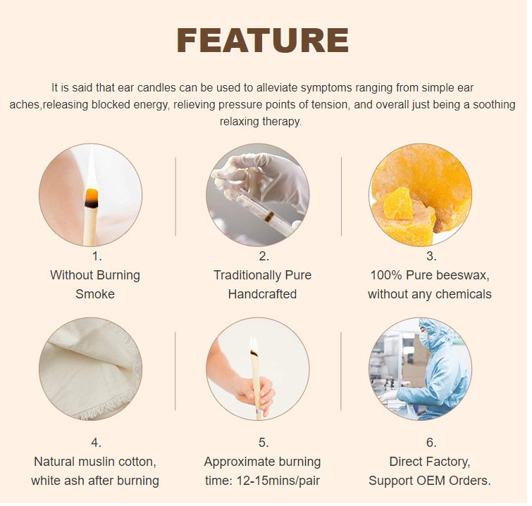 Natural Beeswax Ear Candle